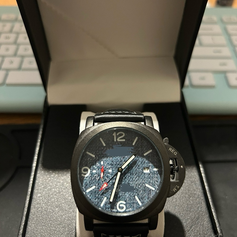 Men's Black and Blue Watch